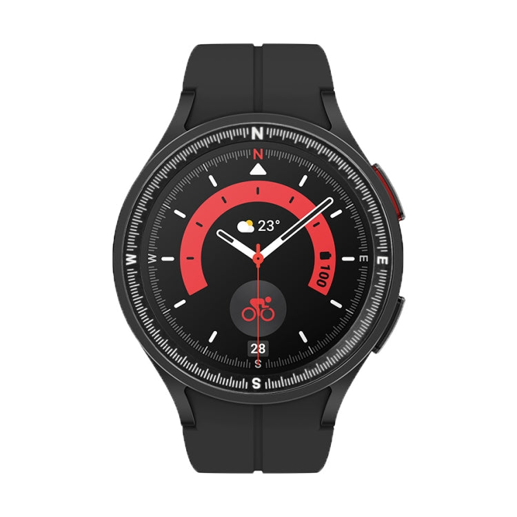 Compass Scale Metal Watch Bezel, For Samsung Galaxy Watch 5 Pro