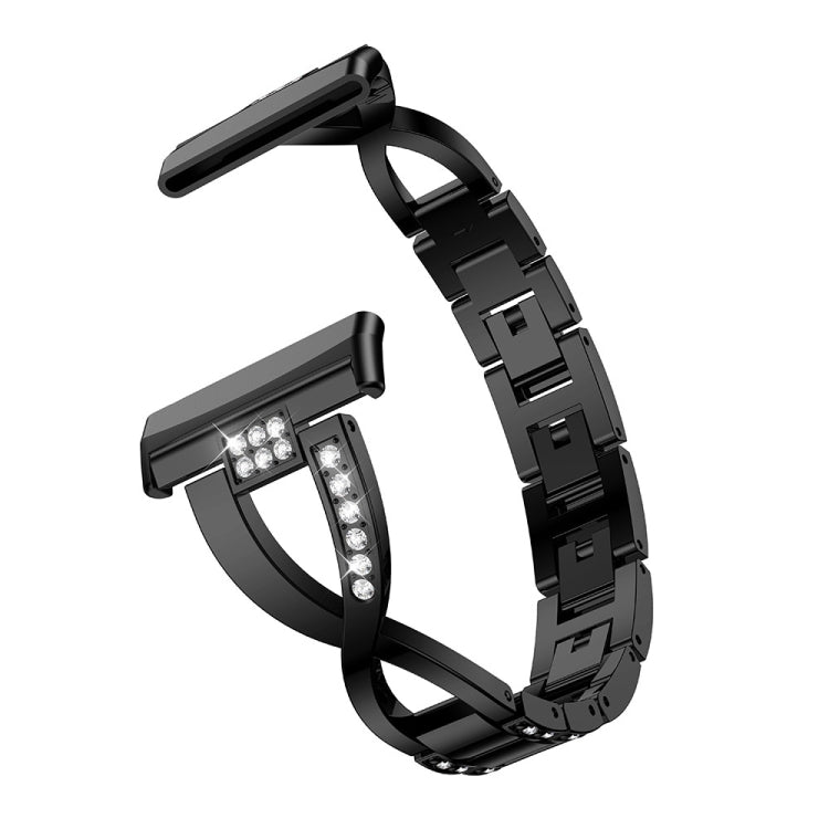 Universal  Diamond Metal Watch Band, For Fitbit Versa 3 / Sense, For Fitbit Versa 4 / Sense 2