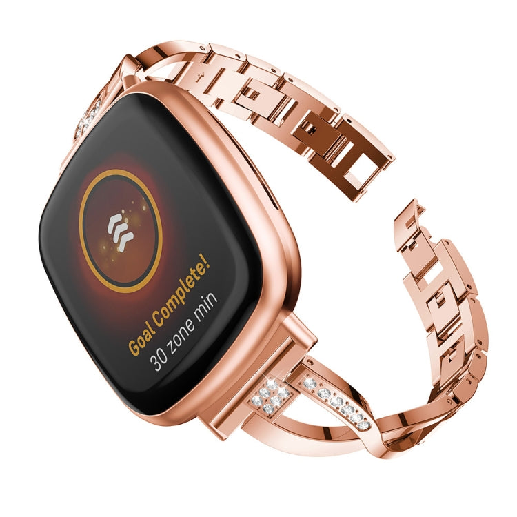 Universal  Diamond Metal Watch Band, For Fitbit Versa 3 / Sense, For Fitbit Versa 4 / Sense 2