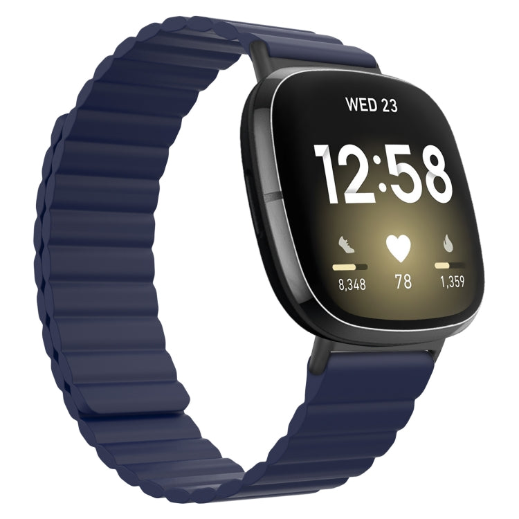 Universal Magnetic Silicone Watch Band, For Fitbit Versa 3 / Sense, For Fitbit Versa 4 / Sense 2