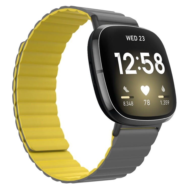 Universal Magnetic Silicone Watch Band, For Fitbit Versa 3 / Sense, For Fitbit Versa 4 / Sense 2