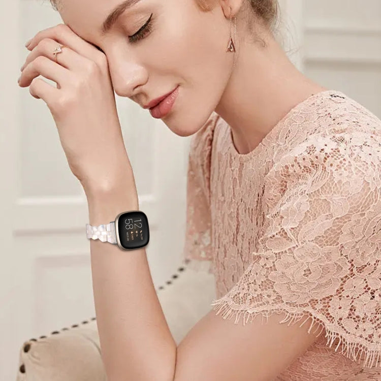 Universal Rhombus Resin Watch Band, For Fitbit Versa 3 / Sense, For Fitbit Versa 4 / Sense 2