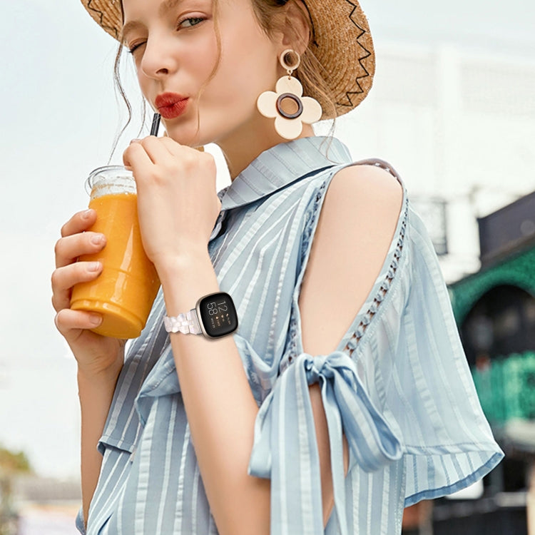 Universal Rhombus Resin Watch Band, For Fitbit Versa 3 / Sense, For Fitbit Versa 4 / Sense 2