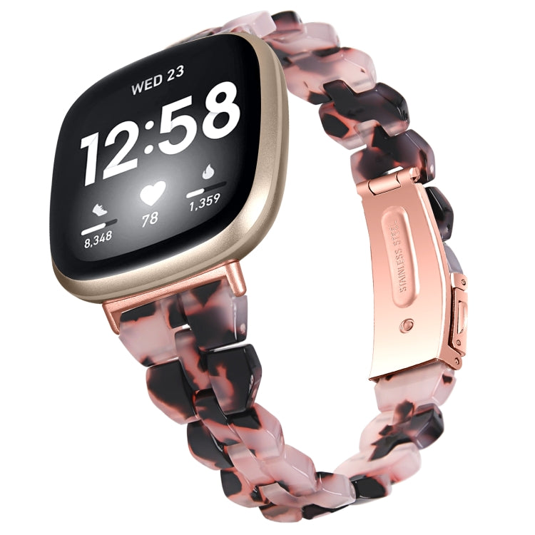 Universal Rhombus Resin Watch Band, For Fitbit Versa 3 / Sense, For Fitbit Versa 4 / Sense 2