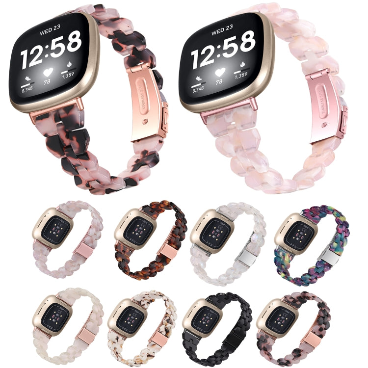 Universal Rhombus Resin Watch Band, For Fitbit Versa 3 / Sense, For Fitbit Versa 4 / Sense 2