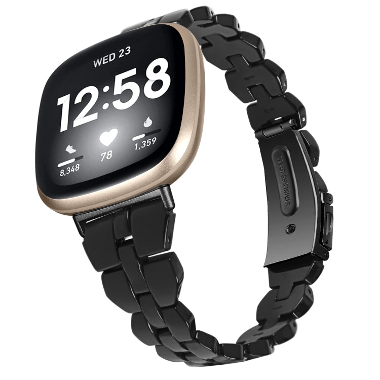 Universal Rhombus Resin Watch Band, For Fitbit Versa 3 / Sense, For Fitbit Versa 4 / Sense 2