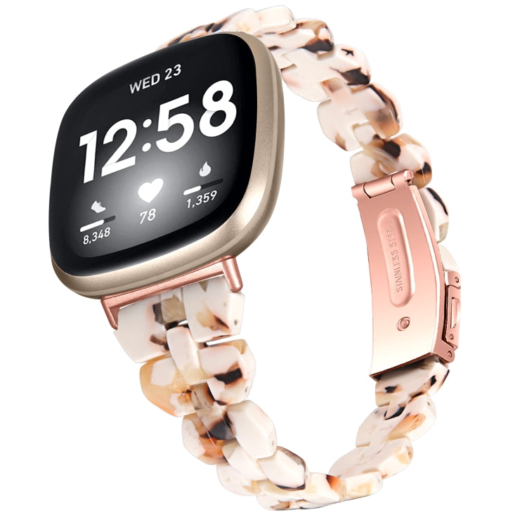 Universal Rhombus Resin Watch Band, For Fitbit Versa 3 / Sense, For Fitbit Versa 4 / Sense 2