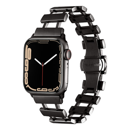 Hollow Stainless Steel Watch Band, For Apple Watch Ultra 49mm / Series 8&7 45mm, For Apple Watch Series 8&7 41mm / SE 2&6&SE&5&4 40mm