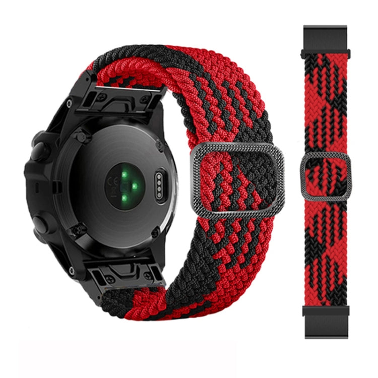 Adjustable Nylon Braided Elasticity Watch Band, For Garmin Fenix 7X