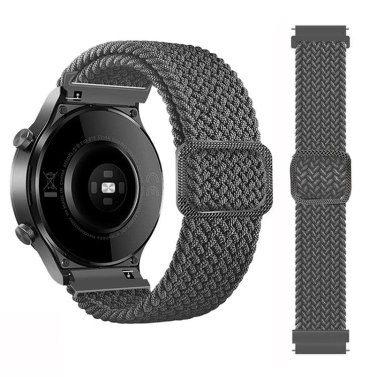 Adjustable Nylon Braided Elasticity Watch Band, For Garmin Fenix 7X