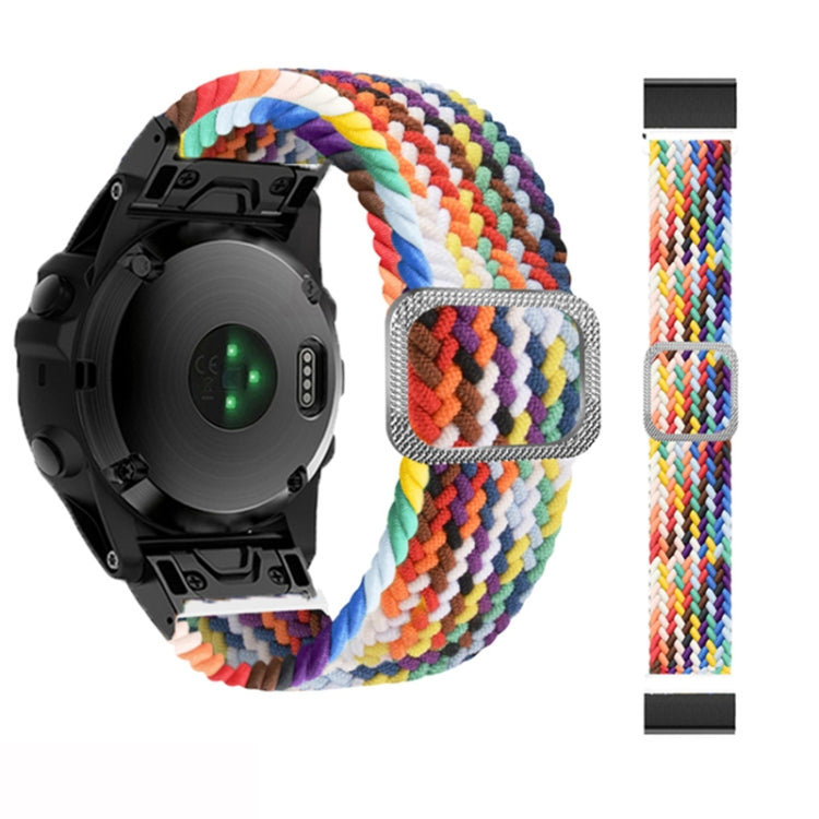 Adjustable Nylon Braided Elasticity Watch Band, For Garmin Fenix 7X