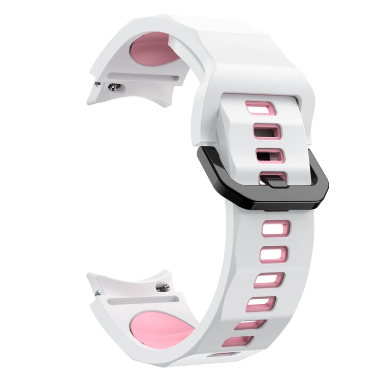 Wave Two Color Silicone Watch Band, For Samsung Galaxy Watch5 Pro
