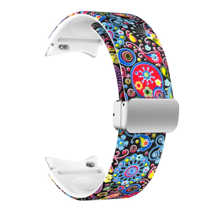 Magnetic Printed Silicone Watch Band, For Samsung Galaxy Watch5