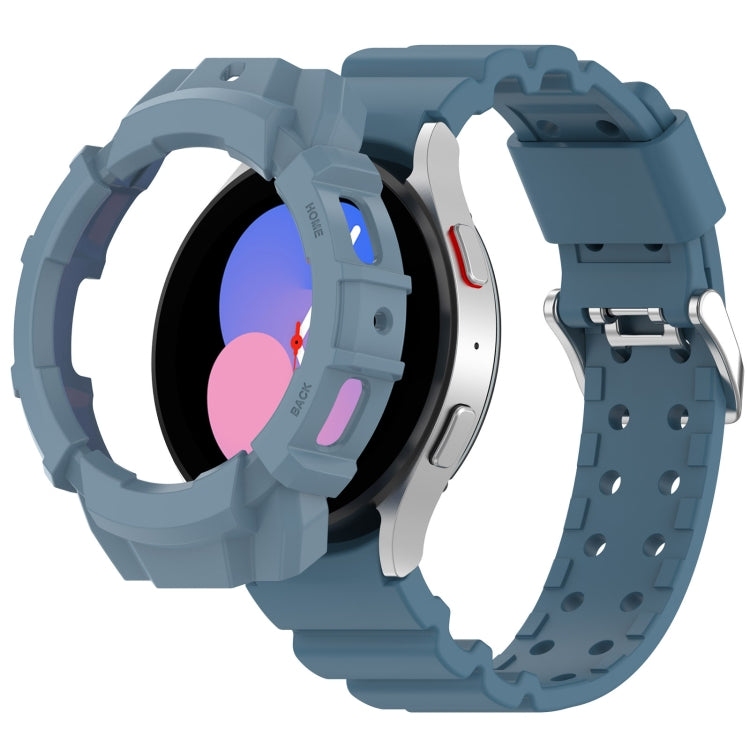 Armor Silicone Watch Band + Protective Case, For Samsung Galaxy Watch5 40mm, For Samsung Galaxy Watch5 44mm, For Samsung Galaxy Watch4 40mm, For Samsung Galaxy Watch4 44mm