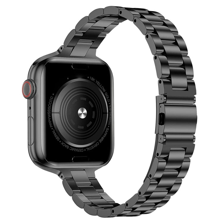 Small Waist Stainless Steel Watch Band, For Apple Watch Ultra 49mm / Series 8&7 45mm, For Apple Watch Series 8&7 41mm / SE 2&6&SE&5&4 40mm