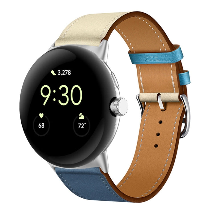 Genuine Leather Watch Band, For Google Pixel Watch 4 / 3 / 2 / 1 41mm