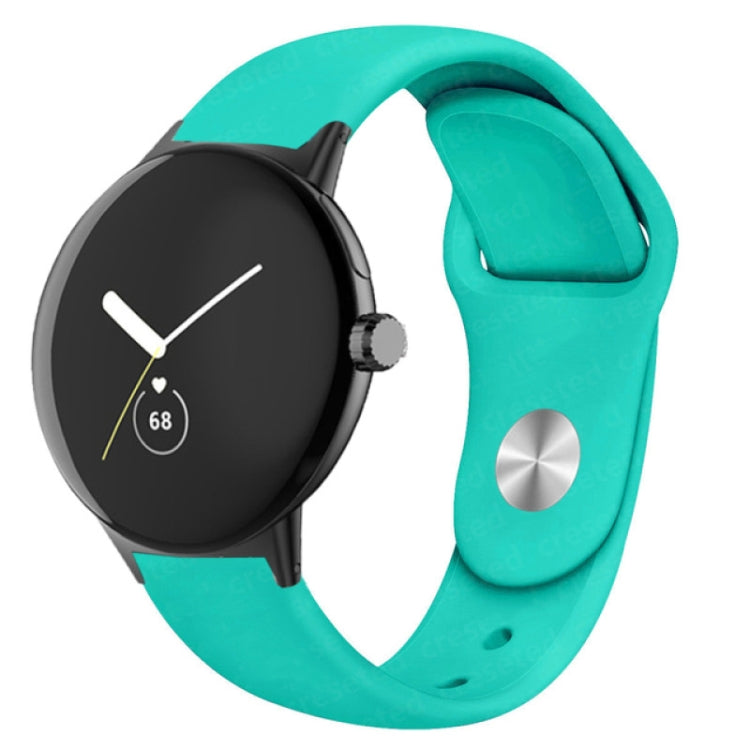 Solid Color Reverse Buckle Silicone Watch Band, For Google Pixel Watch 5 / 4 / 3 / 2 / 1 41mm, For Google Pixel Watch 4 / 3 / 2 / 1 41mm