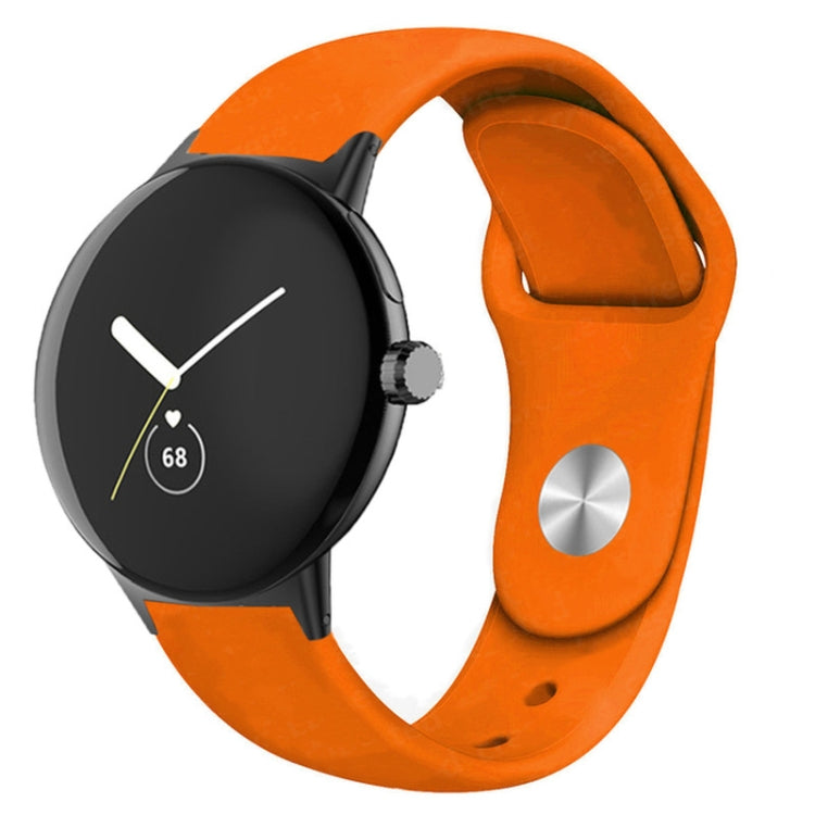 Solid Color Reverse Buckle Silicone Watch Band, For Google Pixel Watch 5 / 4 / 3 / 2 / 1 41mm, For Google Pixel Watch 4 / 3 / 2 / 1 41mm