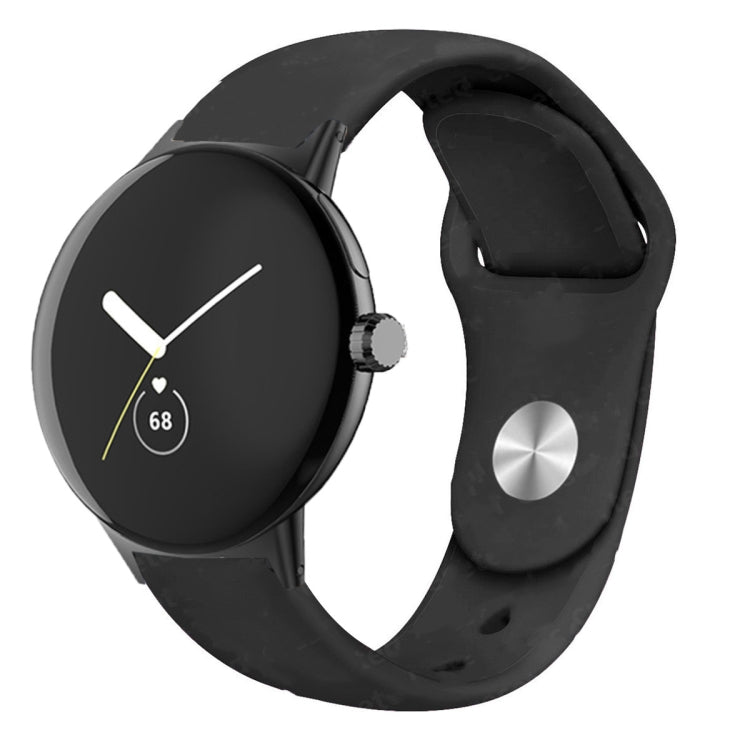 Solid Color Reverse Buckle Silicone Watch Band, For Google Pixel Watch 5 / 4 / 3 / 2 / 1 41mm, For Google Pixel Watch 4 / 3 / 2 / 1 41mm