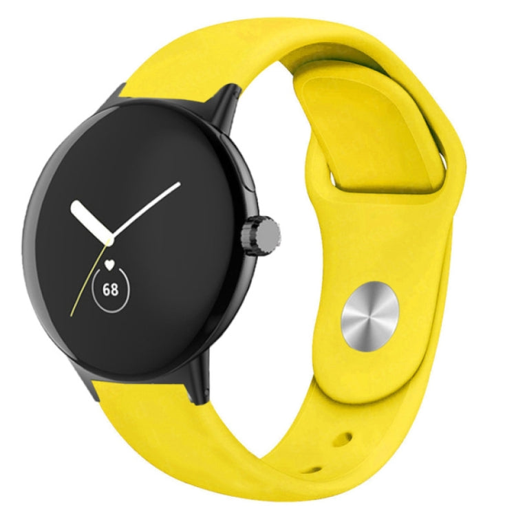 Solid Color Reverse Buckle Silicone Watch Band, For Google Pixel Watch 5 / 4 / 3 / 2 / 1 41mm, For Google Pixel Watch 4 / 3 / 2 / 1 41mm