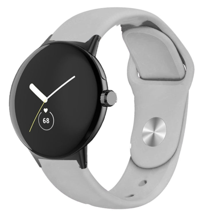 Solid Color Reverse Buckle Silicone Watch Band, For Google Pixel Watch 5 / 4 / 3 / 2 / 1 41mm, For Google Pixel Watch 4 / 3 / 2 / 1 41mm