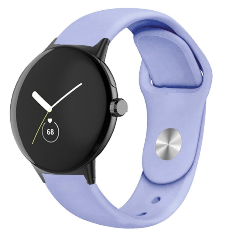 Solid Color Reverse Buckle Silicone Watch Band, For Google Pixel Watch 5 / 4 / 3 / 2 / 1 41mm, For Google Pixel Watch 4 / 3 / 2 / 1 41mm