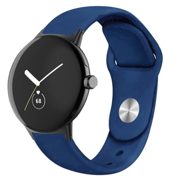Solid Color Reverse Buckle Silicone Watch Band, For Google Pixel Watch 5 / 4 / 3 / 2 / 1 41mm, For Google Pixel Watch 4 / 3 / 2 / 1 41mm