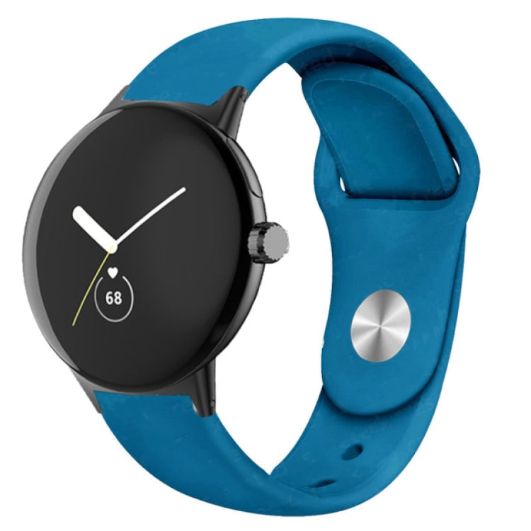 Solid Color Reverse Buckle Silicone Watch Band, For Google Pixel Watch 5 / 4 / 3 / 2 / 1 41mm, For Google Pixel Watch 4 / 3 / 2 / 1 41mm