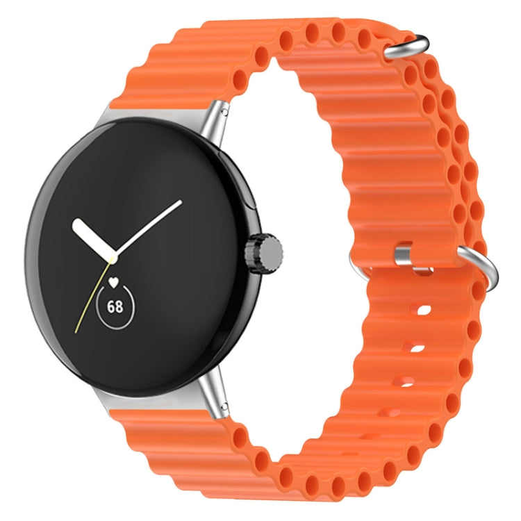 Ocean Silicone Watch Band, For Google Pixel Watch 4 / 3 / 2 / 1 41mm