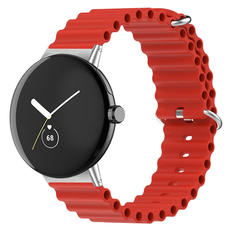 Ocean Silicone Watch Band, For Google Pixel Watch 5 / 4 / 3 / 2 / 1 41mm