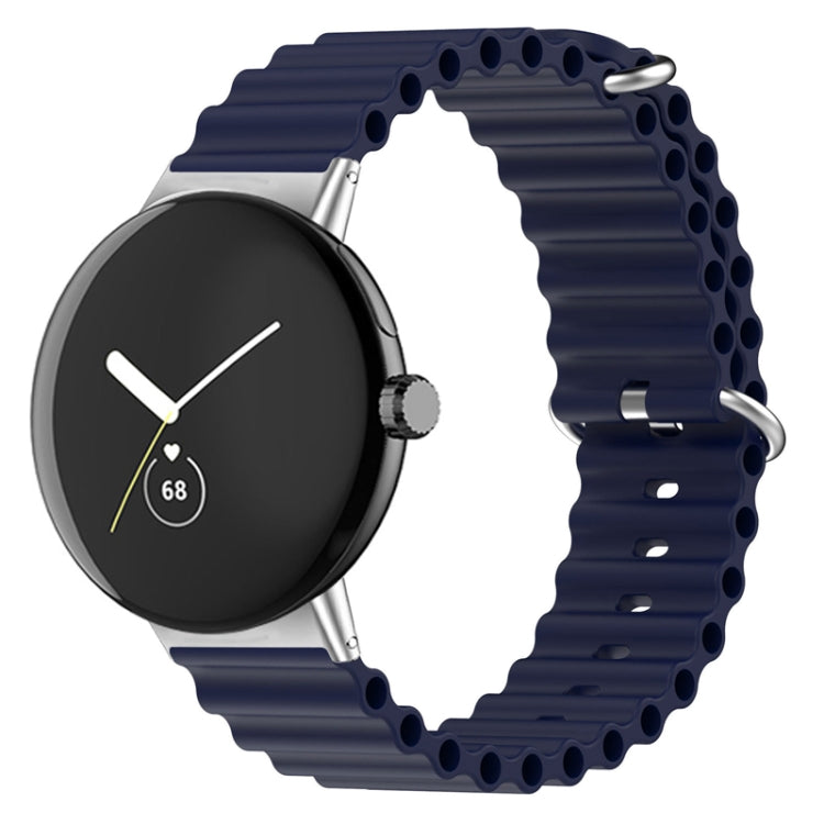 Ocean Silicone Watch Band, For Google Pixel Watch 4 / 3 / 2 / 1 41mm