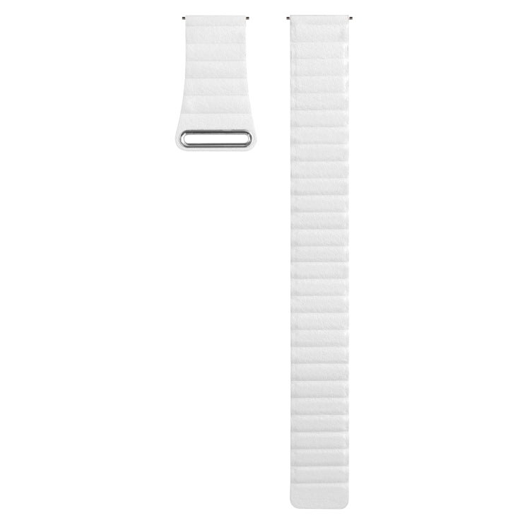 20mm Universal Magnetic Loop Leather Watch Band, For Amazfit GTS 4 / GTS 4 Mini / GTS 3
