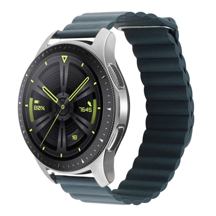 20mm Universal Magnetic Loop Leather Watch Band, For Amazfit GTS 4 / GTS 4 Mini / GTS 3