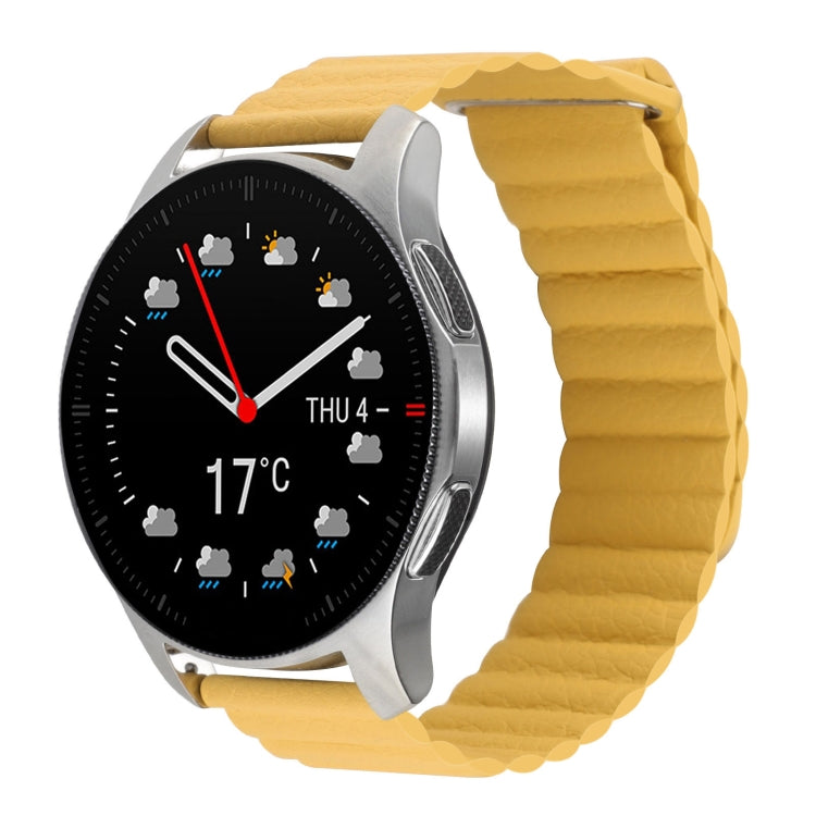 22mm Magnetic Loop Leather Watch Band, For Coros Apex 46mm/Apex Pro / Ticwatch Pro 3