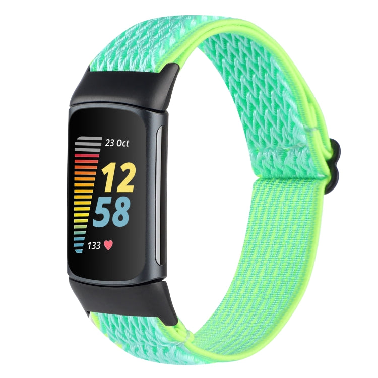 Buckle Wave Braided Nylon Watch Band, For Fitbit Inspire 2, For Fitbit Inspire, For Fitbit Charge 5