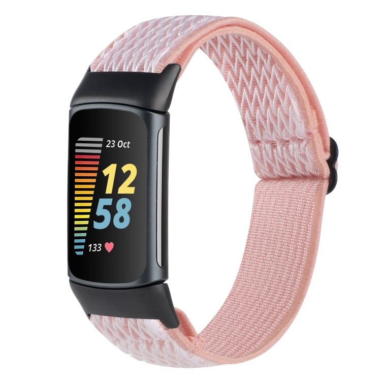 Buckle Wave Braided Nylon Watch Band, For Fitbit Inspire 2, For Fitbit Inspire, For Fitbit Charge 5