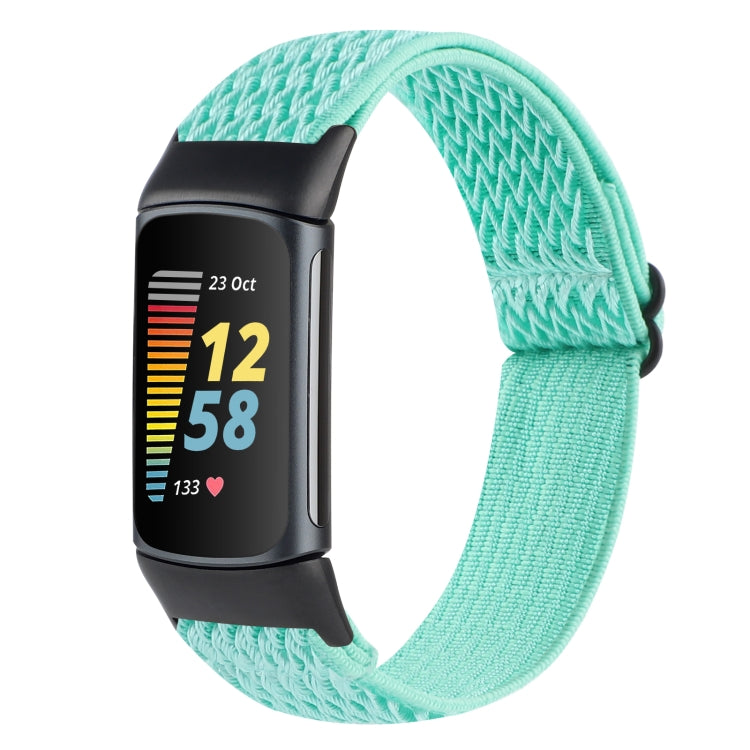 Buckle Wave Braided Nylon Watch Band, For Fitbit Inspire 2, For Fitbit Inspire, For Fitbit Charge 5