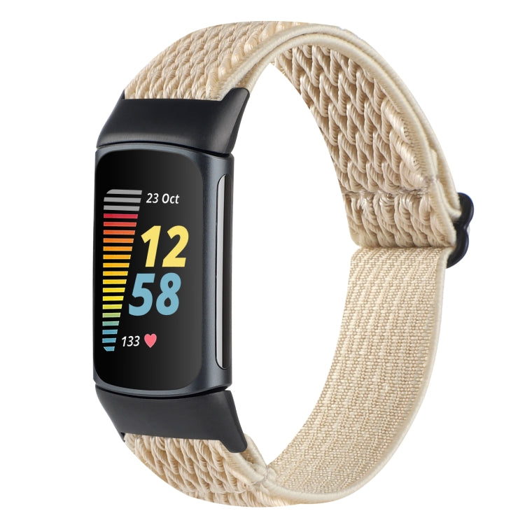 Buckle Wave Braided Nylon Watch Band, For Fitbit Inspire 2, For Fitbit Inspire, For Fitbit Charge 5
