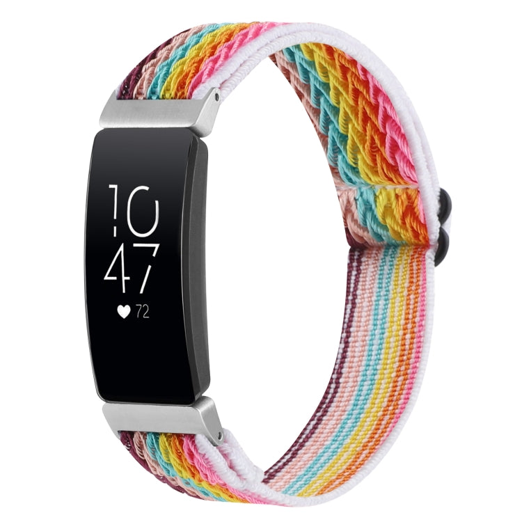 Buckle Wave Braided Nylon Watch Band, For Fitbit Inspire 2, For Fitbit Inspire, For Fitbit Charge 5