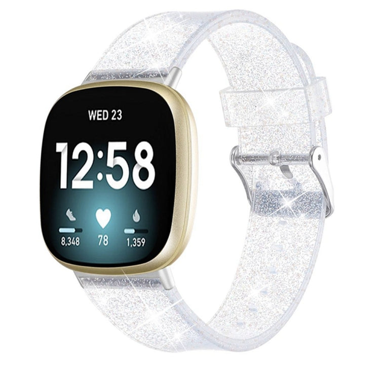 Universal Flash Powder TPU Watch Band, For Fitbit Versa 4 / Sense 2