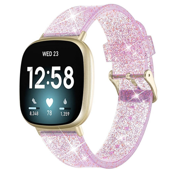 Universal Flash Powder TPU Watch Band, For Fitbit Versa 4 / Sense 2