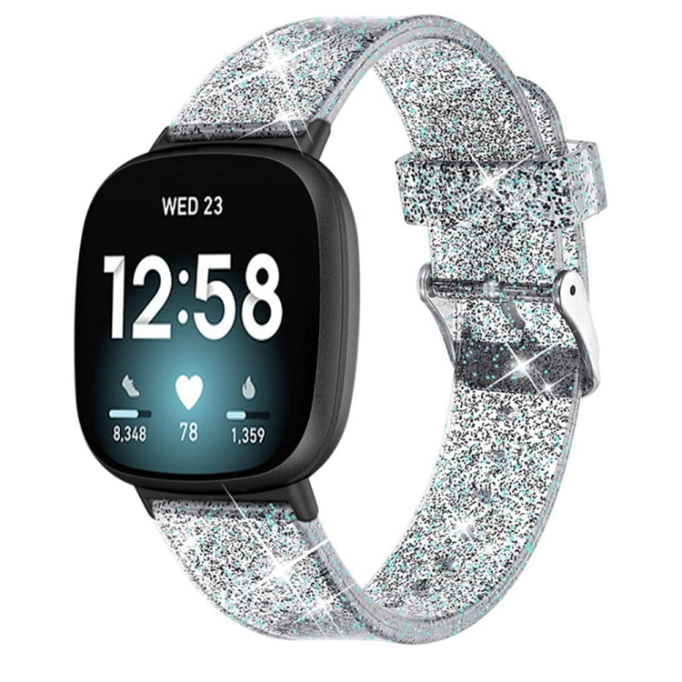 Universal Flash Powder TPU Watch Band, For Fitbit Versa 4 / Sense 2