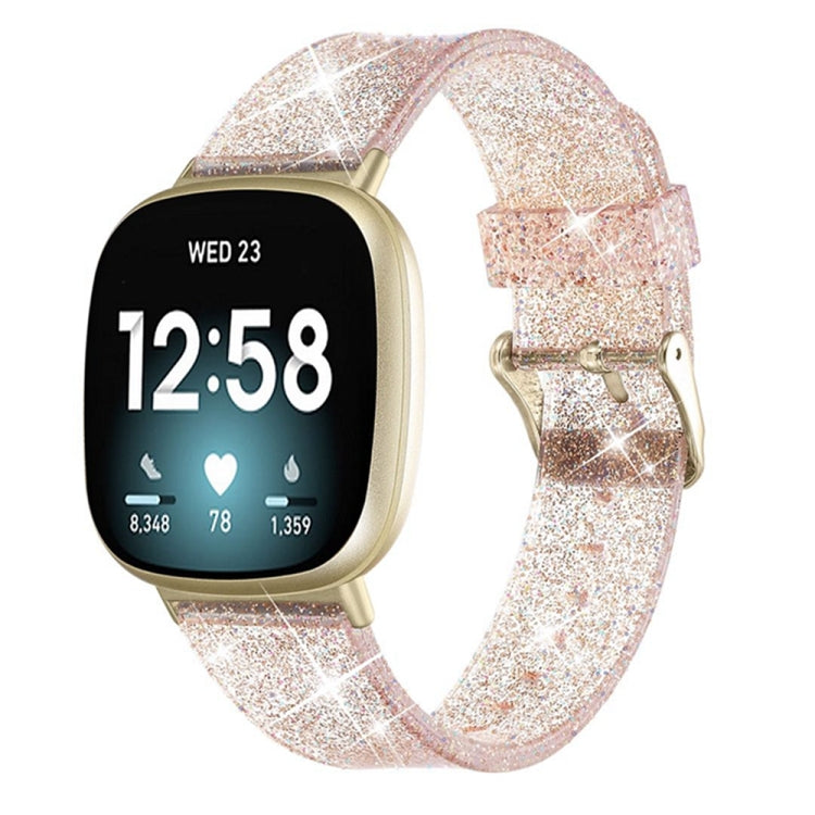 Universal Flash Powder TPU Watch Band, For Fitbit Versa 4 / Sense 2