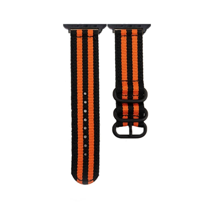 Black Buckle Canvas Watch Band, For Apple Watch Series 8&7 41mm, For Apple Watch Series 8&7 45mm