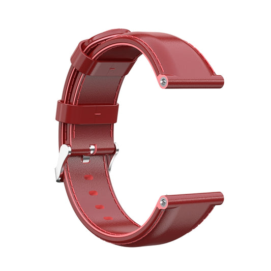 For Garmin Vivoactive 3 Oil Wax Calf Leather Replacement Wrist Strap Watchband