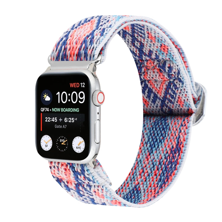 Buckle Elastic Nylon Watch Band, For Apple Watch Series 8&7 45mm, For Apple Watch Series 8&7 41mm