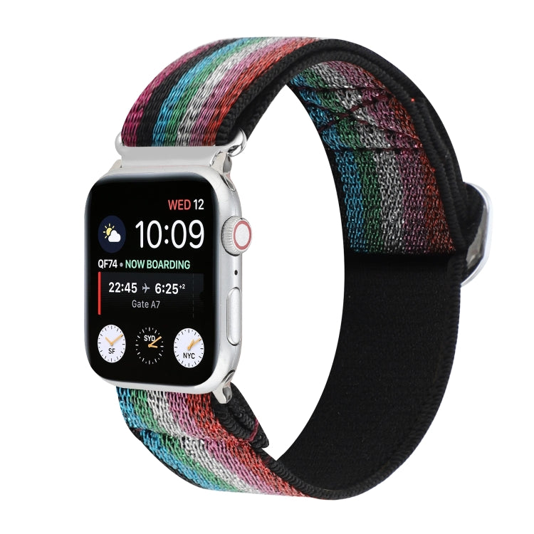 Buckle Elastic Nylon Watch Band, For Apple Watch Series 8&7 45mm, For Apple Watch Series 8&7 41mm