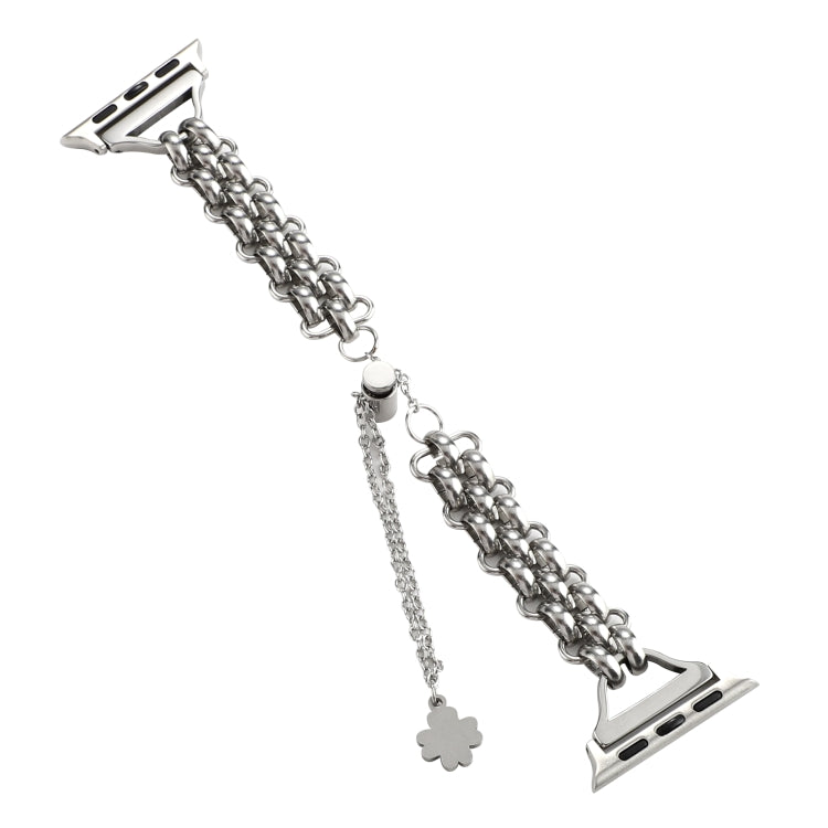 Dual-row Chain Metal Watch Band, For Apple Watch Series 8&7 45mm, For Apple Watch Series 8&7 41mm