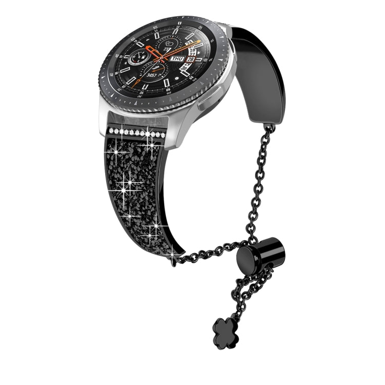22mm Diamond Chain Mental Watch Band, For Garmin Venu 2 / Forerunner 265 / 255