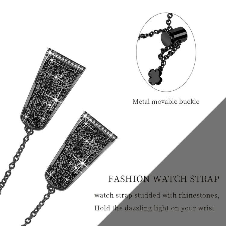 22mm Diamond Chain Mental Watch Band, For Garmin Venu 2 / Forerunner 265 / 255